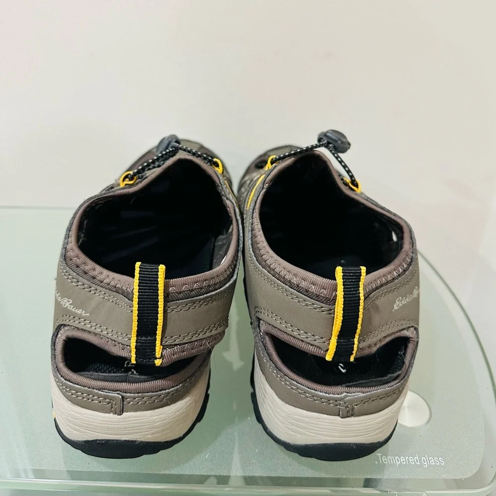 Eddie Bauer Mens‎ Grey Athletic Outdoor Drawstring Water Shoes Size 9M